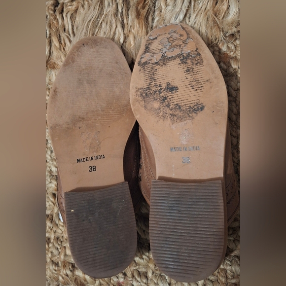 Free People Paramount Leather Cutout Loafers Size 38 lagenlook profesional  37